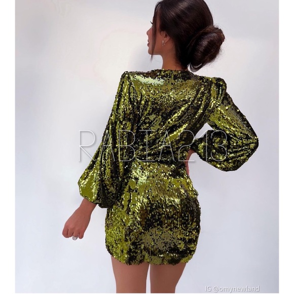 LAST 1!🔥ZARA SEQUIN WRAP DRESS - Picture 10 of 16